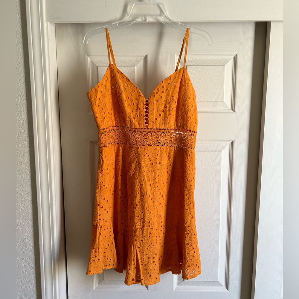 Fashion Nova Eyelet Mini Dress